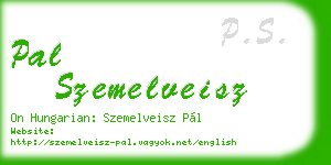 pal szemelveisz business card